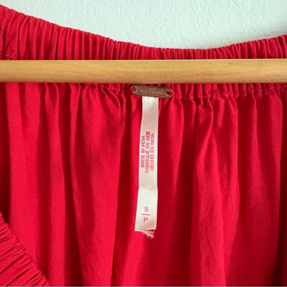 Free People Bring The Bubble Top in Red - Picture 5 of 5